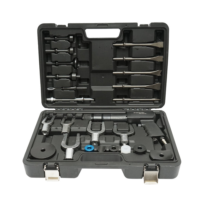 Set martello pneumatico con scalpelli e accessori – 25 pezzi (6–8 bar) Breckner Germany