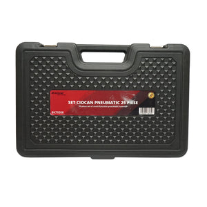 Set martello pneumatico con scalpelli e accessori – 25 pezzi (6–8 bar) Breckner Germany