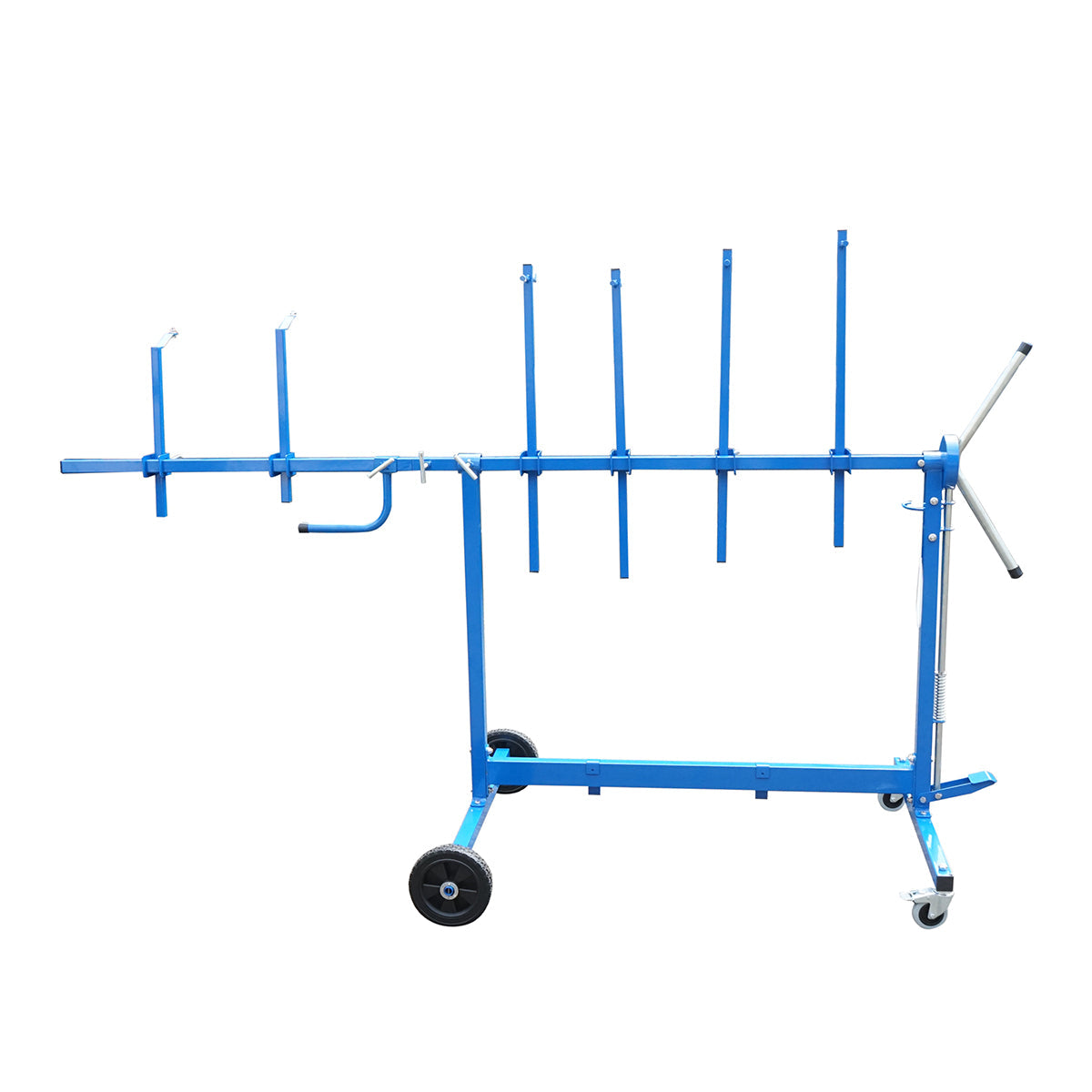 Supporto rotante mobile per la verniciatura di elementi di carrozzeria con 6 bracci regolabili