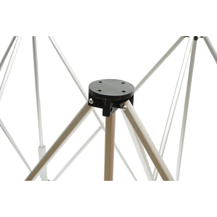 Tavolo da lavoro pieghevole a fisarmonica con 10 gambe, struttura in alluminio 226x61x72cm