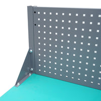Tavolo, banco da lavoro per officina con pannello forato 1800x750x800+450mm
