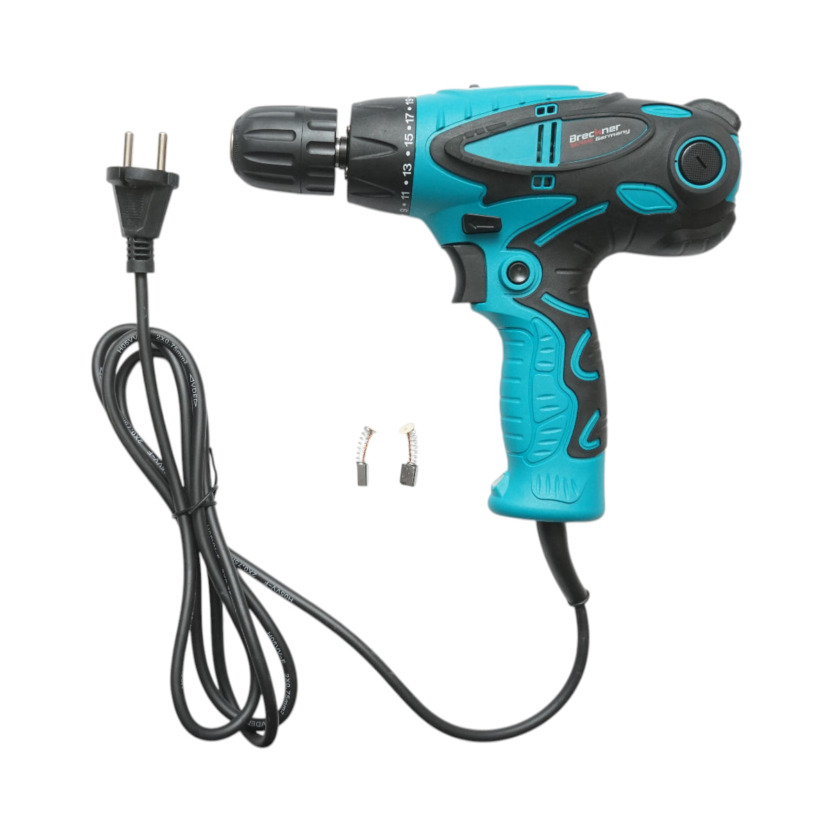 Trapano e avvitatore con indicatore LED 420W, 220V, mandrino autoserrante da 10mm, velocità 0-1000rpm Breckner Germany