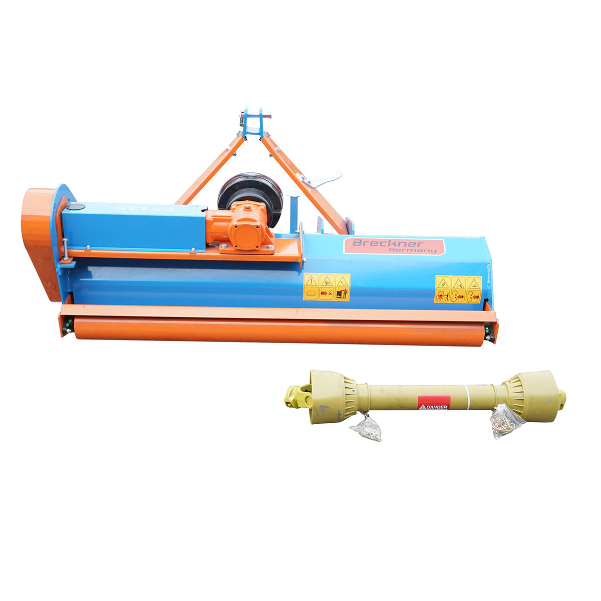 Trinciatrice EF135 per trattore 25–35 CV con cardano incluso, PTO 540 giri/min Trinciaerba