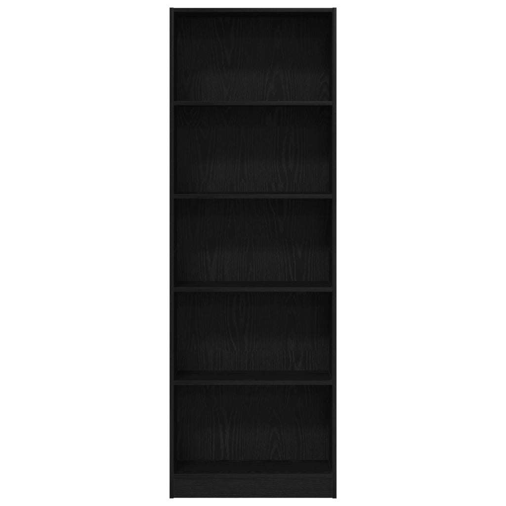 Libreria in Quercia Nera  - 60x24x176 cm