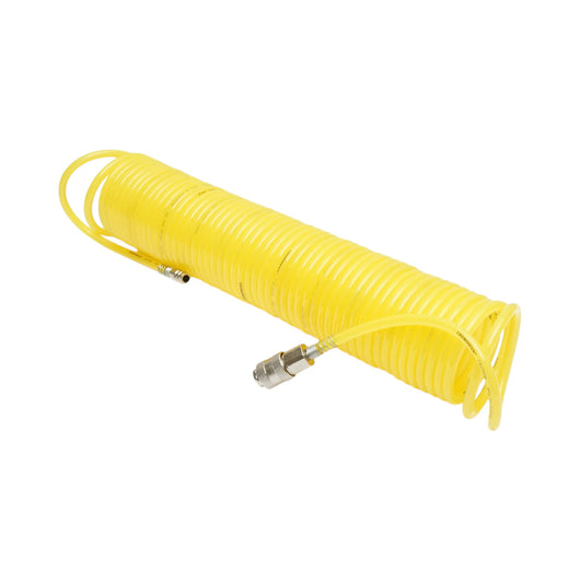 Tubo flessibile per aria compressa a spirale 15m, Ø 5mm, attacco rapido 1/4 Crownman