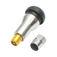 Valvola per ruota auto tubeless 43mm TR413AC cromata