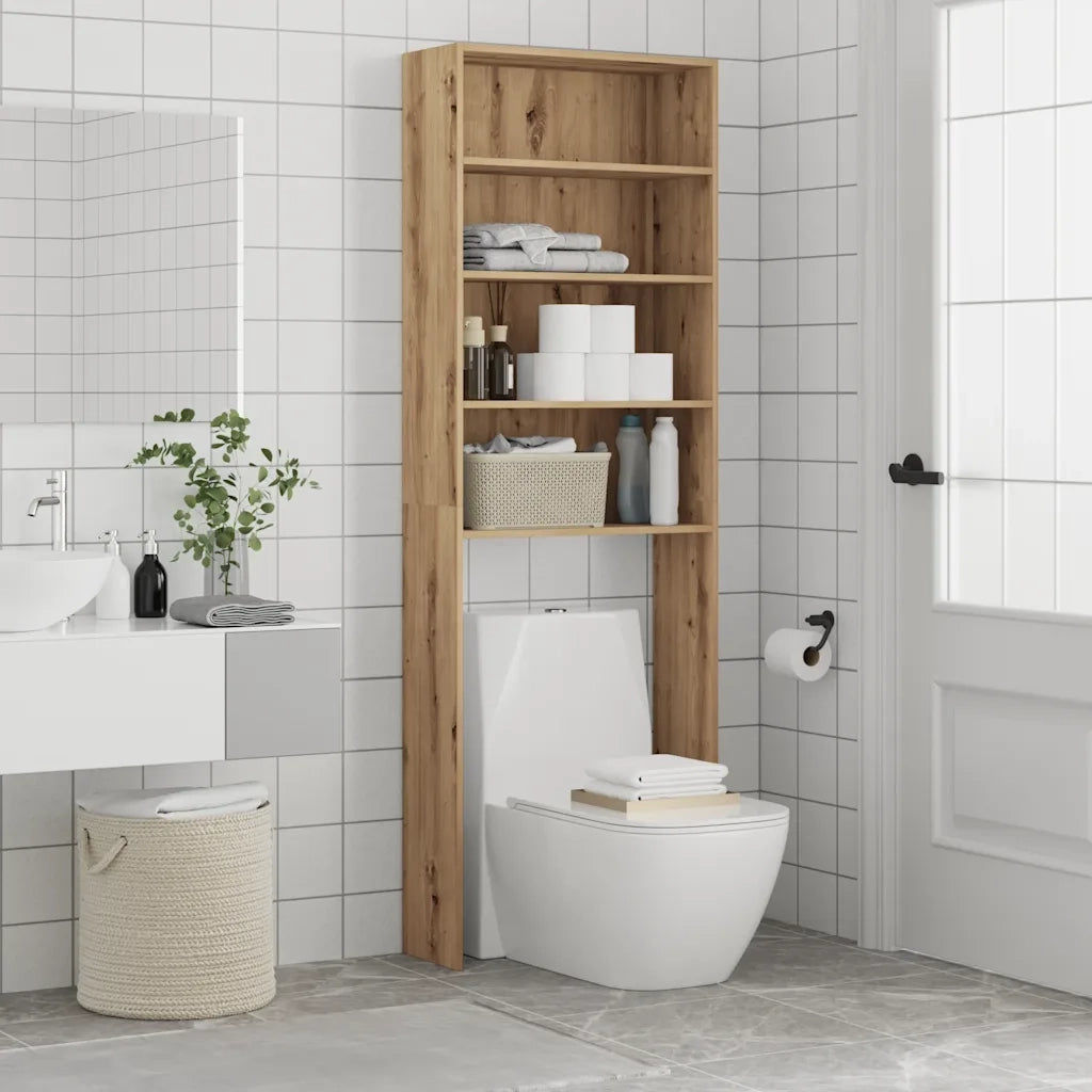 Mobile per Lavatrice Rovere Artigianale 64x24x190 cm