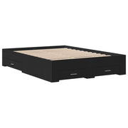 Giroletto con Cassetti Nero 140x190 cm in Legno Multistratocod mxl 115936
