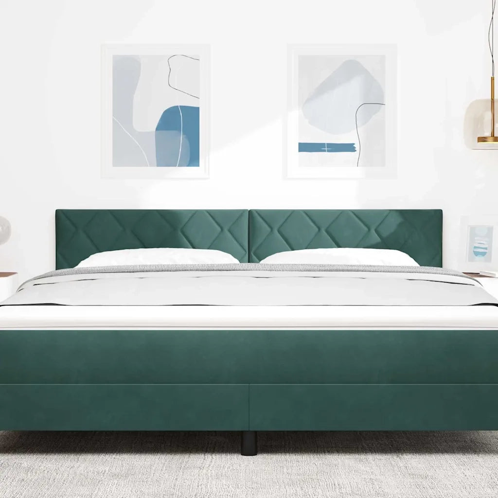 Testiera LED Verde Scuro 180 cm Velluto 3338249