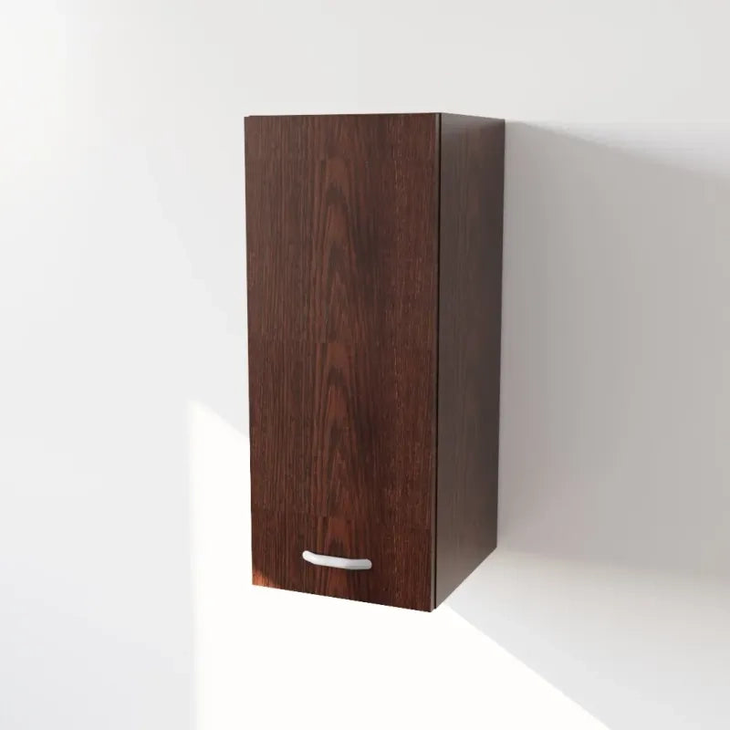 Pensile Cucina in Legno Nobilitato Wenge Mobile Alto con 1 Anta, Pensile Componibile Moderno Made in Italy (H72XL30XP33cm)