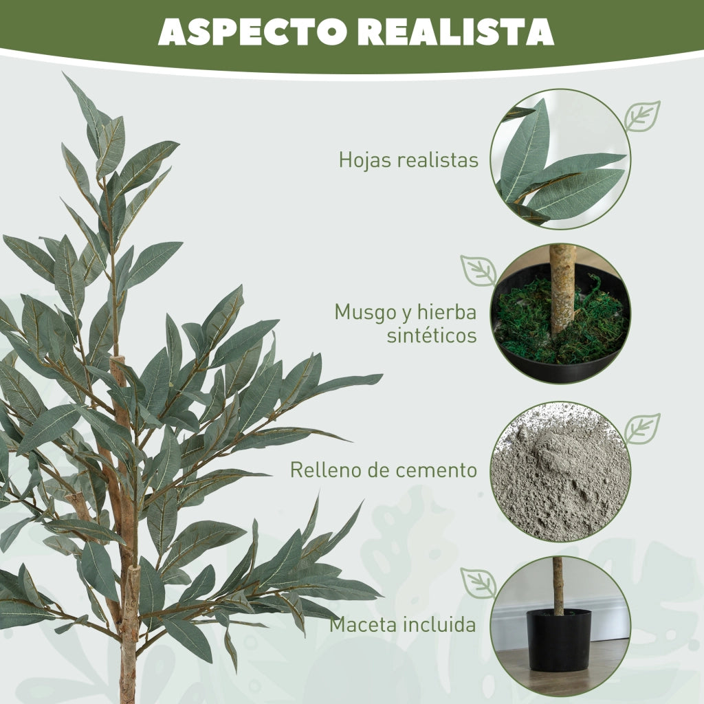 Albero Artificiale di Alloro ¨C Minimal ¨C Verde 120 cm