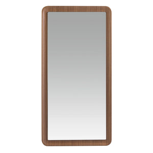 Specchio da parete rettangolare noce