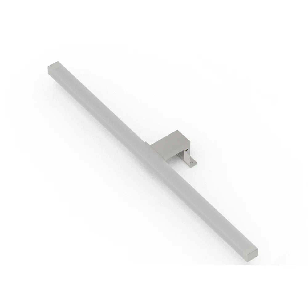 Trade Shop - Lampada Led Per Specchio Bagno Doppia Istallazione 9w Luce 4000k Ip44 Argento 600pc-1-an -
