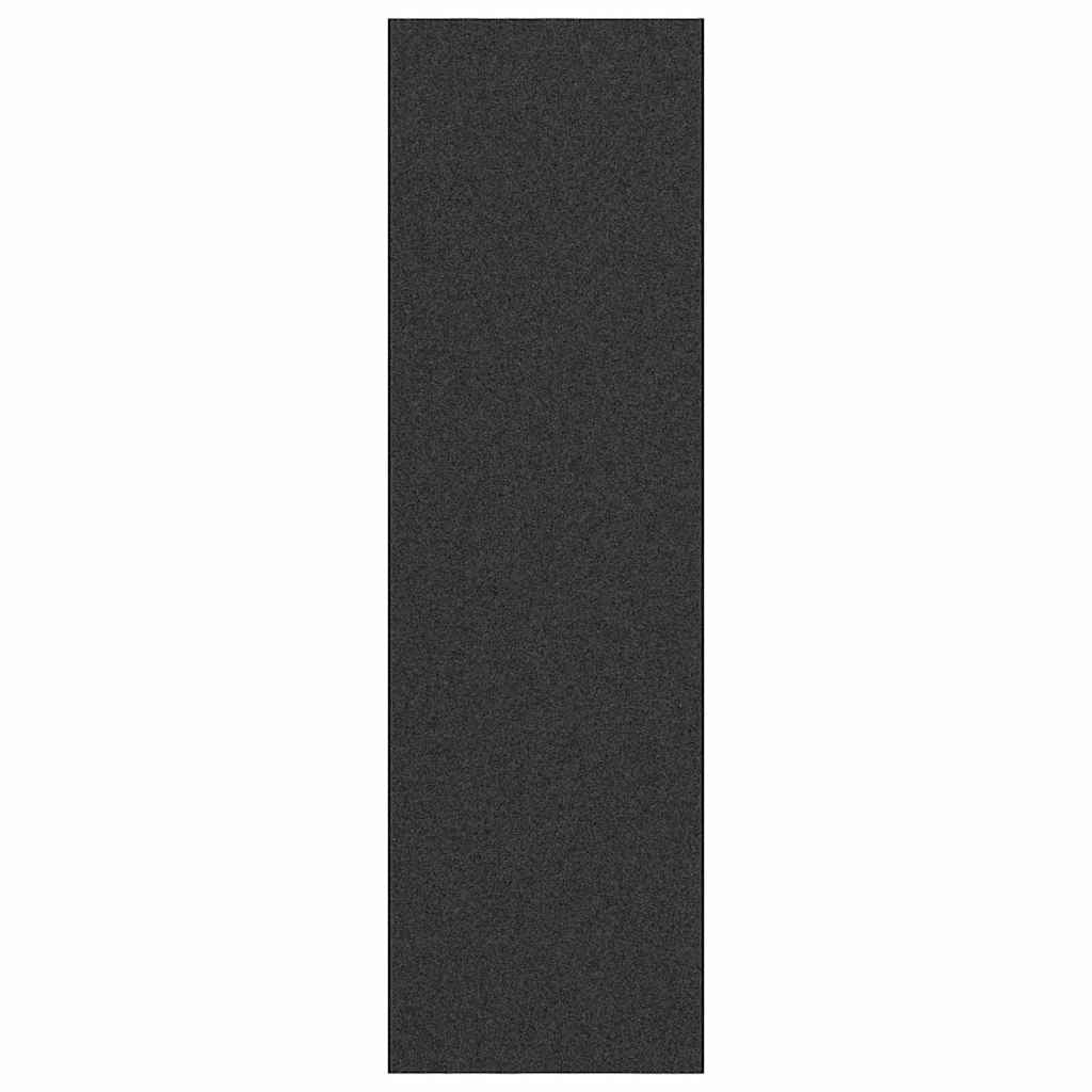Zerbino d'ingresso moderno rettangolare 120 x 400 cm design ecologico base antiscivolo in poliammide nero 02_0057971