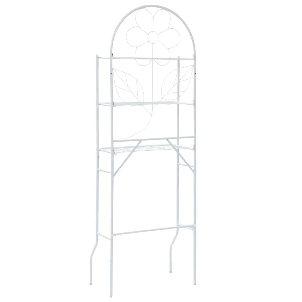 Mensola da bagno 60 x 33 x 174 cm bianco 02_0000683