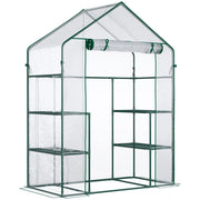 Serra da Giardino 142x73x195 cm Impermeabile e Anti UV Verde