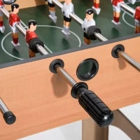 Tavolo Multigioco 4 in 1 con Calcio Balilla, Hockey da Tavolo, Ping Pong e Biliardo in MDF, 92x78x80cm