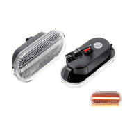 Kit Freccia Laterale a Led Side Marker Lente Trasparente Luce Arancione Per  VW Golf 3 4 Passat Polo Sharan Seat Ibiza Skoda Octavia Ford C-Max Fiesta Focus