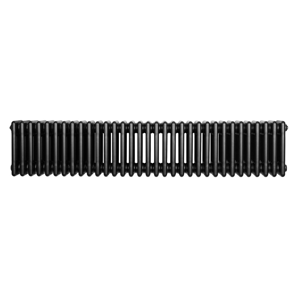 Radiatore Tradizionale 4 Colonne Orizzontale Nero 300 x 1505 mm
