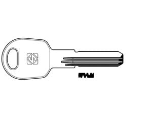 CHIAVI PUNZONATE PER CILINDRI TILANCO 6 SPINE TLC1R- - TLC1R - 5 pezzi SILCA