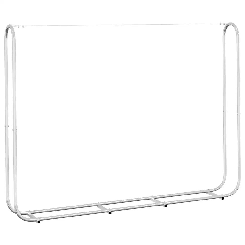 Rastrelliera per Legna 200x25x150 cm in Acciaio Zincato 4100705