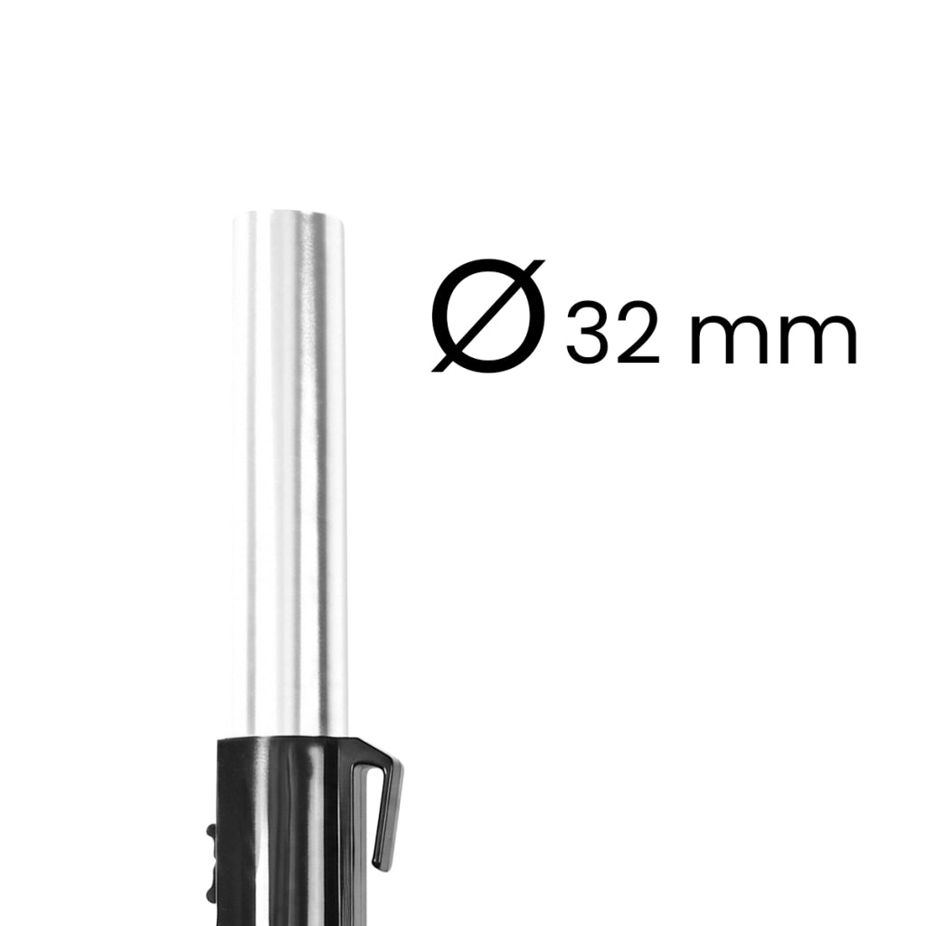Impugnatura Angolata di Ricambio per Aspirapolvere Electrolux Diametro 32 mm Nero / Argento Nedis