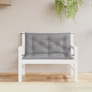 Cuscini Panca da Giardino 2pz Grigi 100x50x7cm Tessuto Oxford 361660