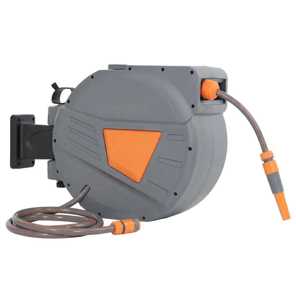 Carrete per Tubo da Giardino Retrattile 20+1,6 m ¨C zephmum ¨C Grigio