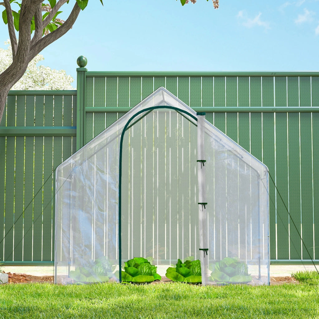 Serra da Giardino con Finestra e Porta ¨C Zephmum ¨C 180x100x168 cm Trasparente