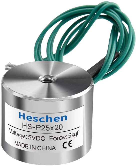 Magnetico Solenoide - 5V DC - 5kg di Attrazione - Formato Compattibile - Ideale per Automazione - Duraturo e Affidabile