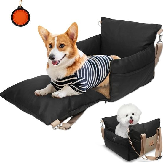 Hondenmand Auto con Cinturone - Autostoel per Cani - Stoel per Cani Auto - con Cinturone di Sicurezza