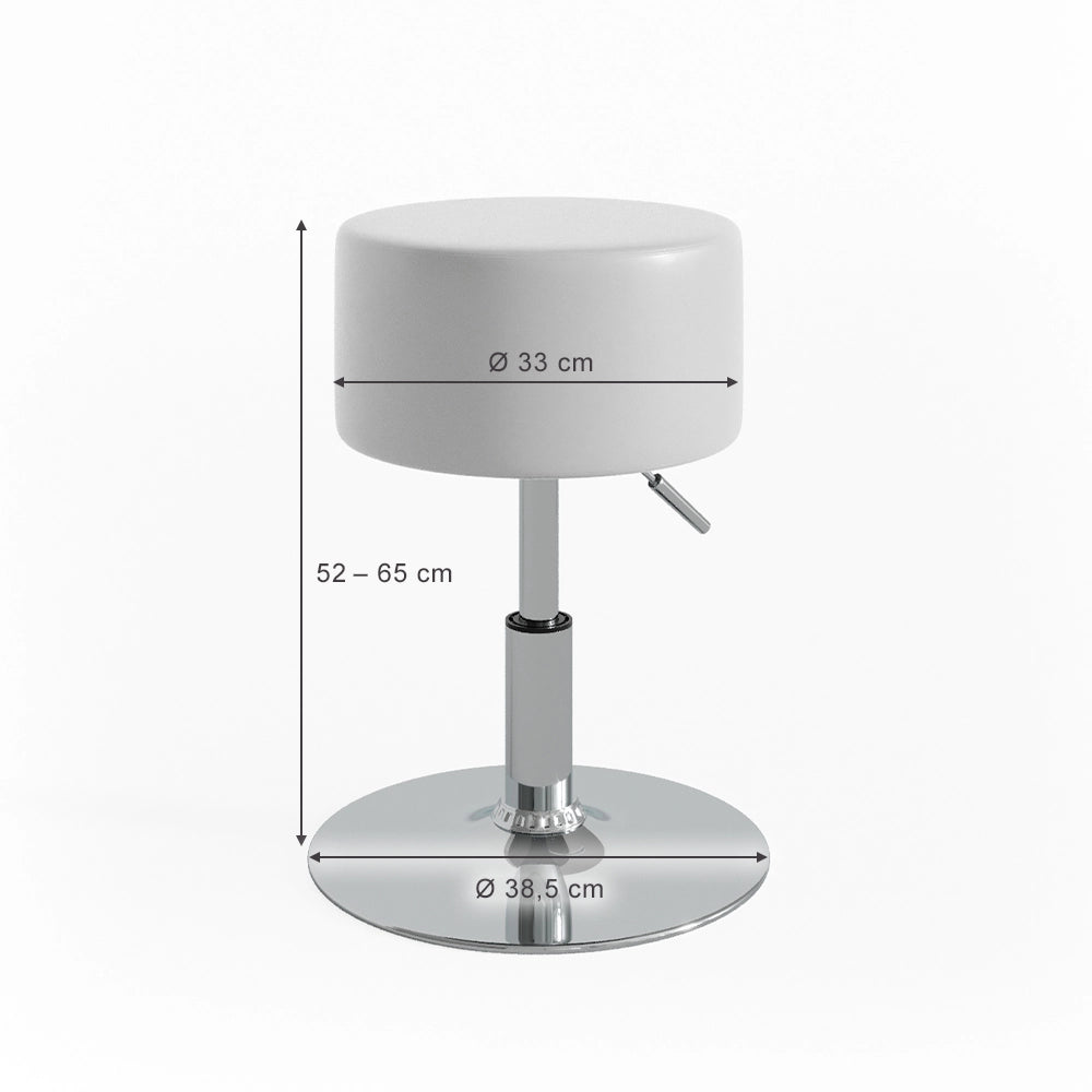 Vicco Sgabello Bianco 33.5 x 67 cm per tavolo da toeletta