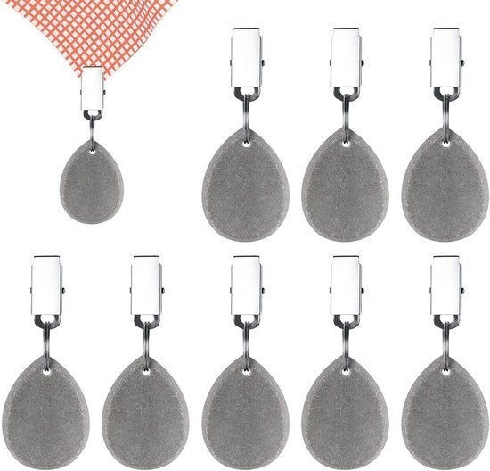 Tavolo Coperto Pesi Marmo Grigio 6 pezzi Copertura Tavolo Pesi Tavolo Hanger in Metallo con Clip per Picnic Fuori Casa Famiglia Cena Giardino Festa Decorazione Tavolo Coperto Pesi