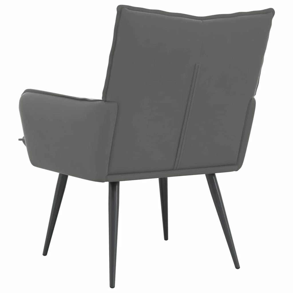 Poltrona Grigio Scuro Velluto 42047724