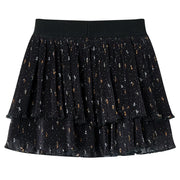 Gonna da Bambina a Strati con Design Arricciatura Nera 92 CFW2642453