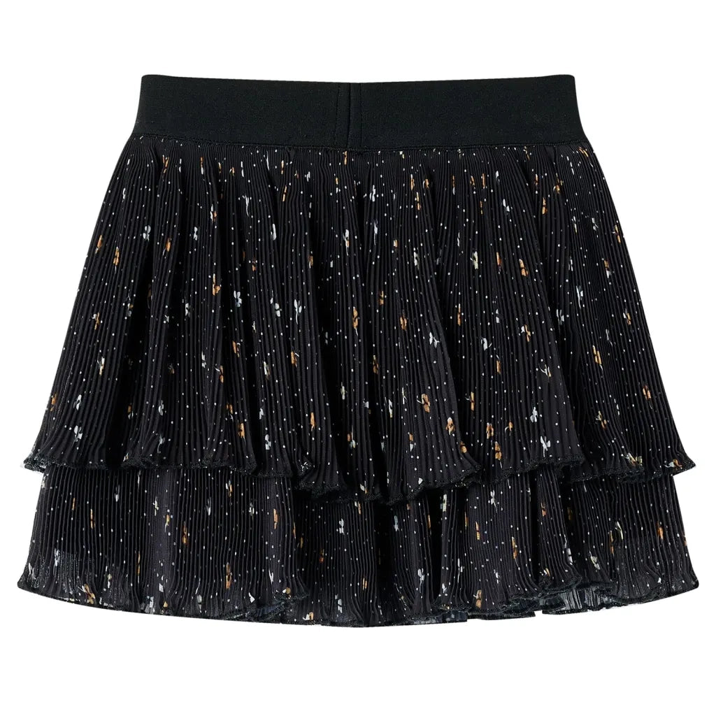 Gonna da Bambina a Strati con Design Arricciatura Nera 92 CFW2642453