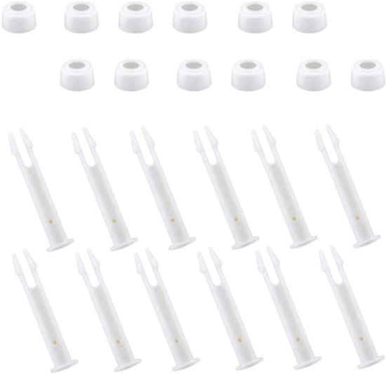 Pacchetto da 12 - Penna di montaggio - Penna di sostituzione per connessione - Adatto per piscine Intex (7,0 cm)