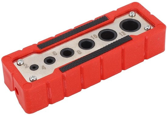 Geleider per Trapano in Acciaio Resistente alle Sollecitazioni - Assistente per Trapano - Standard per Trapano - Localizzatore per Trapano Preciso - 2 a 12 mm Diametro dei Fori - Utilizzo Versatile - Guida per Trapano
