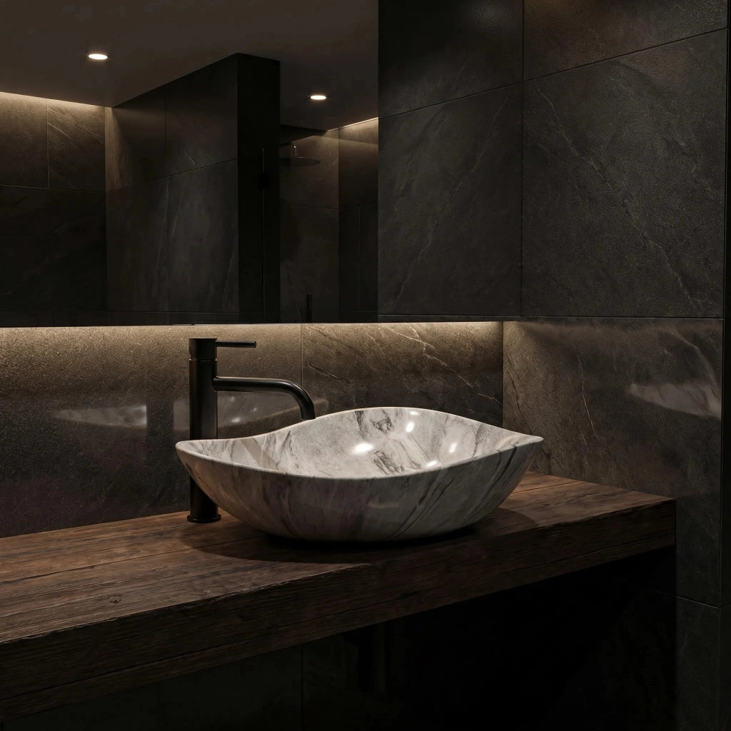 Lavabo Da Appoggio Rea Dora Stone