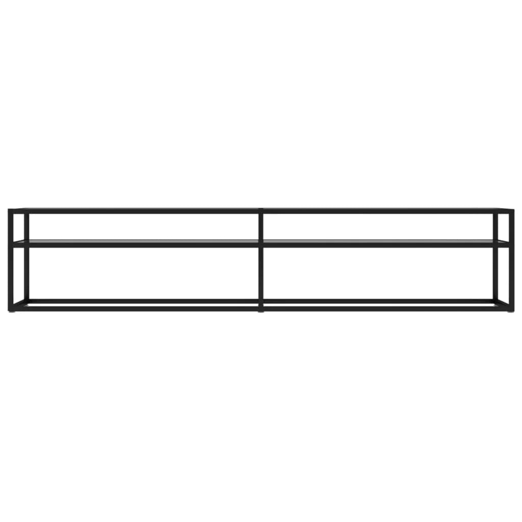 Mobile TV multimediale scaffale TV mobile TV sala da pranzo soggiorno camera da letto trasparente 200 x 40 x 40,5 cm vetro temperato trasparente 02_0028498