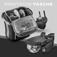 Mantona Elements Outdoor Zaino nero 2in1 per fotocamera e trekking, borsa fotografica con scomparti imbottiti per DSLR, drone, con supporto treppiede e copertura antipioggia