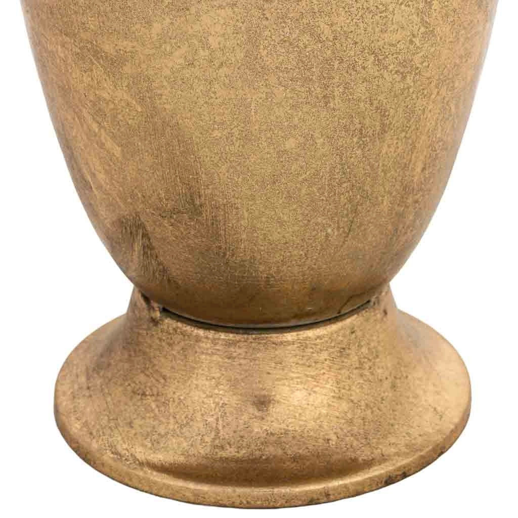 Vaso in metallo dorato 16x15x35h cm