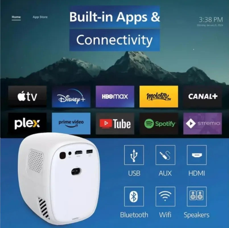 Philips NeoPix Smart 130 Proiettore Home Theatre - Full HD 720p.Bianco