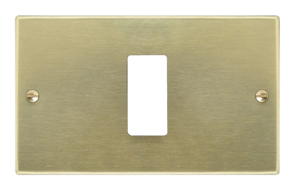 Feb Elettrica PLACCA IN ALLUMINIO  col. Champagne 1 posto 50.00 pz