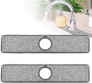 Assorbente Matto 2 Pezzi - Impermeabile all'Acqua - Gomma da Cucina - Gomma da Camper - Gomma da Bagno - 100% Poliestere - 46 x 10 cm - Gomma Spatmat