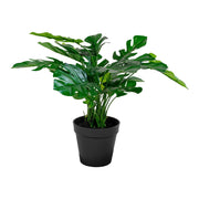 Pianta Artificiale Monstera, Verde, Polietilene, 40x40x45 cm
