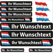 Sticker di Navigazione con Bandiera - Sticker Personalizzati per Auto e Bicicletta - 13 pezzi Personalizzati