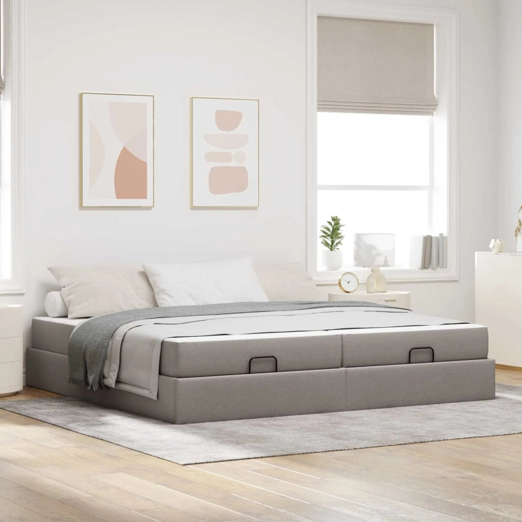 Struttura letto con materasso con materasso 2 pcs Talpa Tessuto