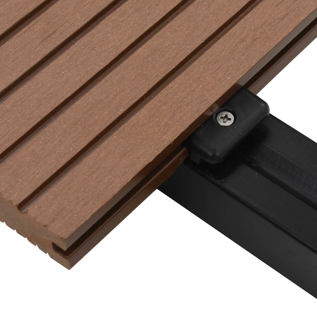 Pavimento da Deck 48 pcs Marrone Chiaro WPC 3444734