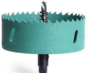 Gatzaag Bi-Metallo 200 mm con Trapano a Gatto per Legno Acciaio Inox Plastica Gesso Vetroresina 1 pezzo Verde